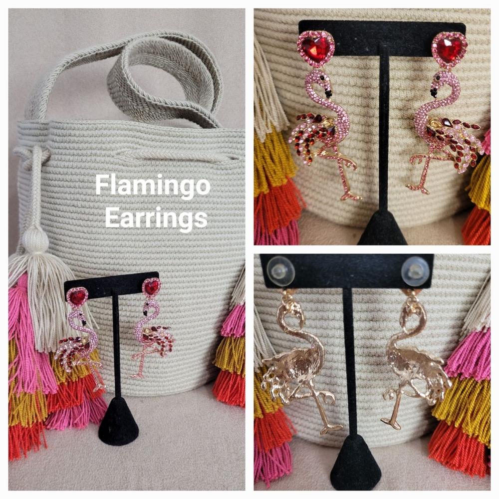 Pink Flamingo Earrings